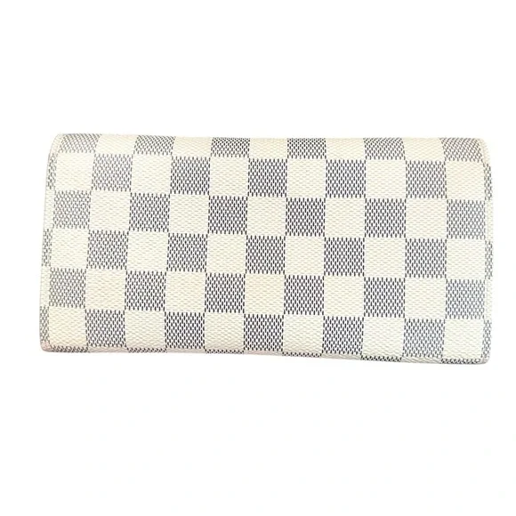 Louis Vuitton Damier Azur Ballerine Pink Leather Emilie Long Wallet - Picture 10 of 15